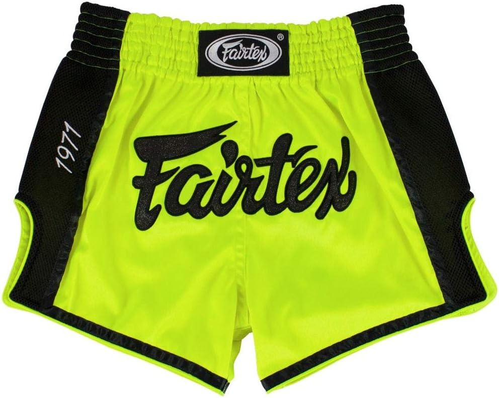 Fairtex Muay Thai Shorts, BS1706, neon-gelb XL Neon-gelb, XL Neon-gelb