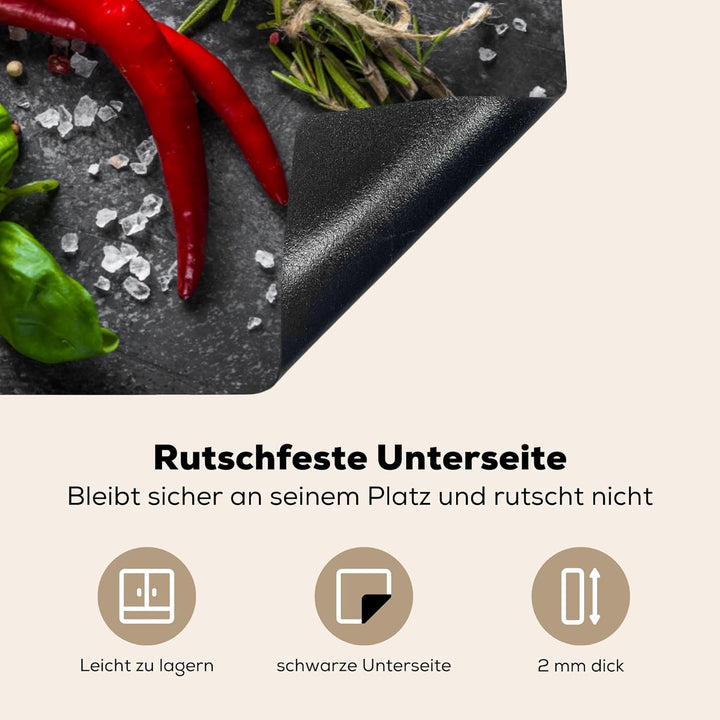 KitchenYeah© Herdabdeckplatte Einteilig Küche Ceranfeld Abdeckplatte Cerankochfeld Abdeckung Indukti