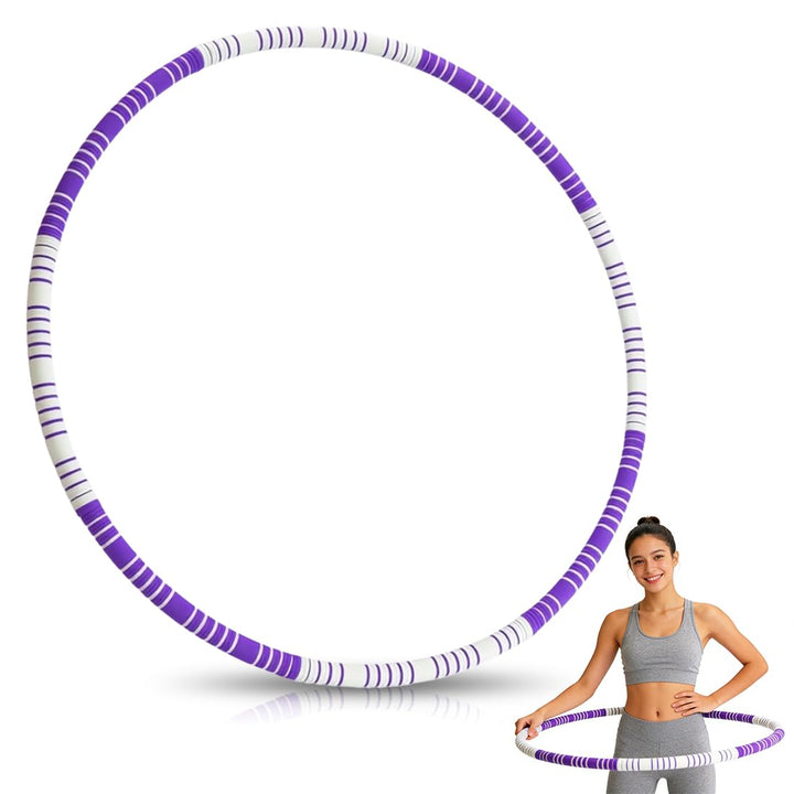 RANJIMA Hula Hoop Reifen, 8 Segmente Hoola Reifen mit Wellendesign Abnehmbarer Reorganisieren Fitnes