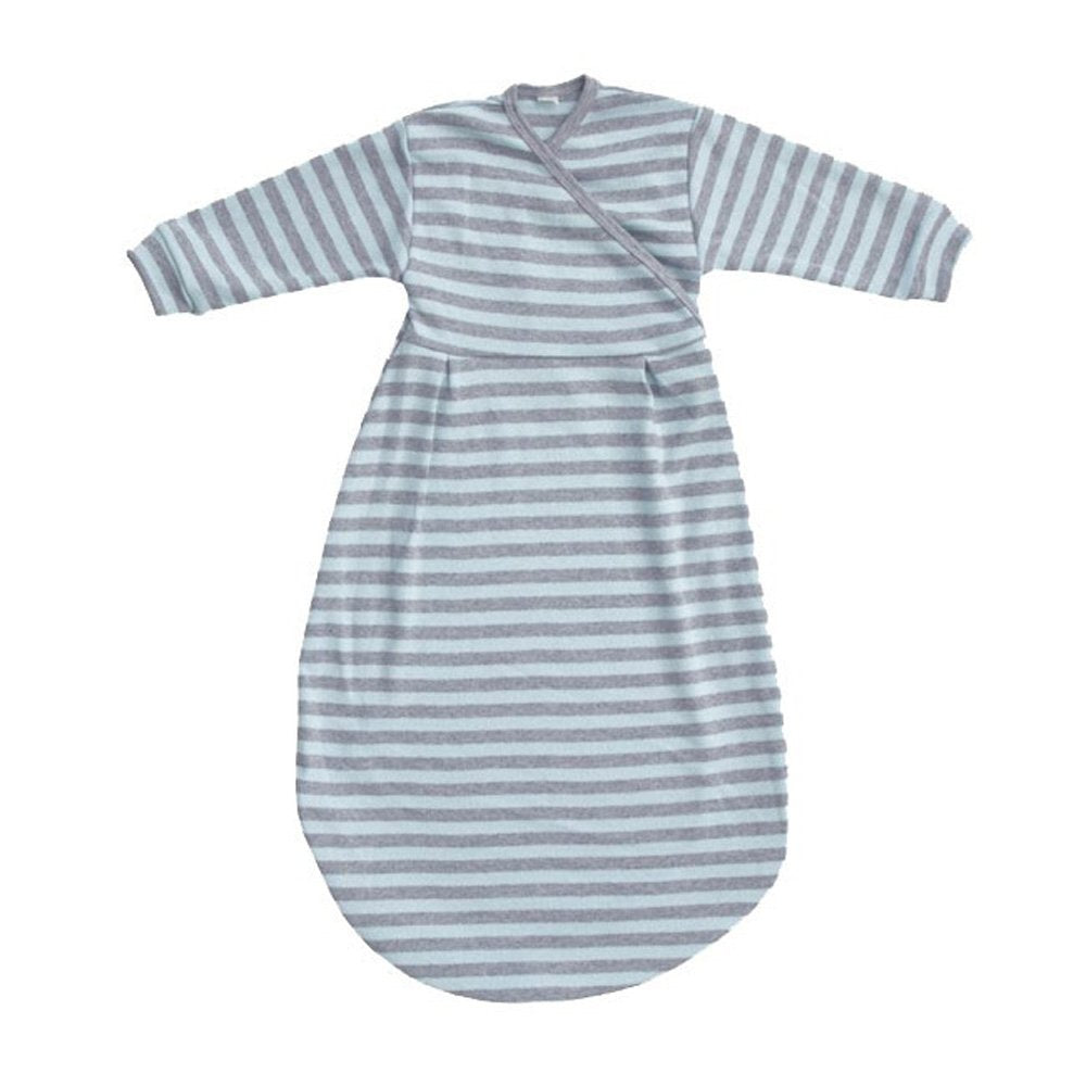 Popolini - Schlafsack Felinchen (62/68, blue grey striped) 62/68 Blue Grey Striped, 62/68 Blue Grey