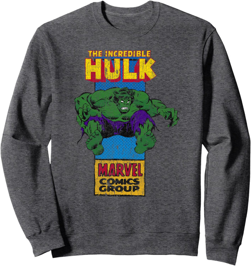 Marvel The Incredible Hulk Thin Comic Panel Sweatshirt