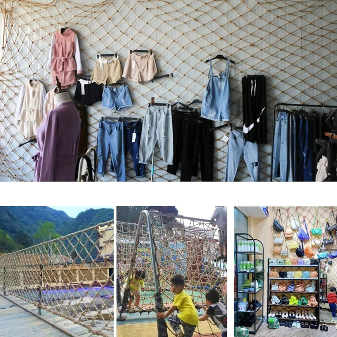 SSWZHANG Hanfseilnetz Schutznetz Hanfnetz Sicherheitsnetz Hanfseilnetz Isolation Netz Indoor-Outdoor