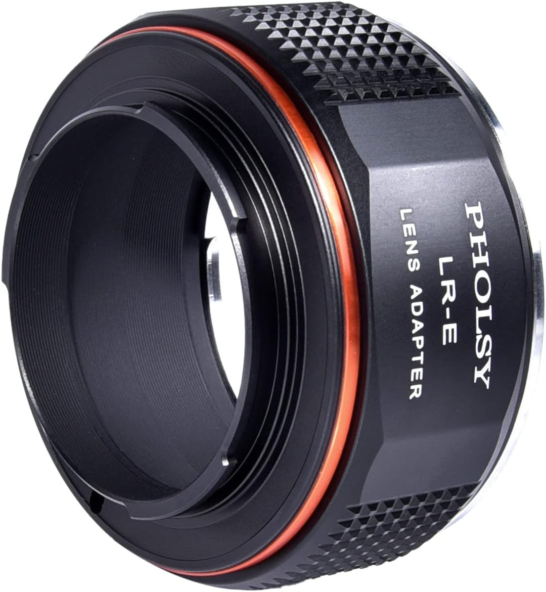 PHOLSY Objektivadapter Kompatibel mit Leica R Objektiv auf Sony E Kameragehäuse Adapter für Sony Alp