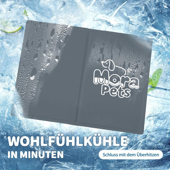 Mora Pets Kühlmatte Hund Kühldecke Hunde Katzen mit Ungiftiges Gel Hundekühlmatte Selbstkühlend Krat