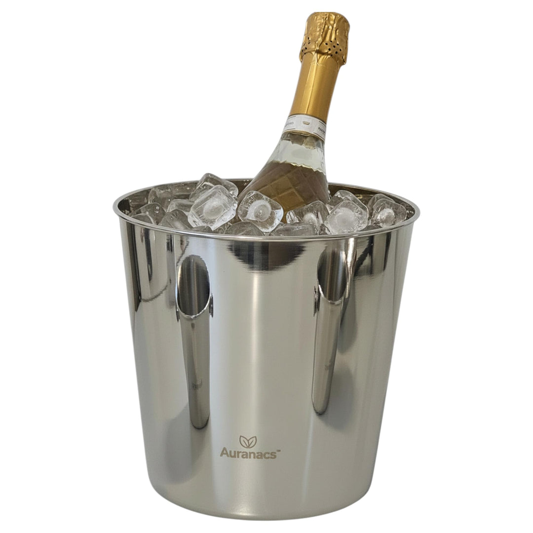 Venezia | Weinkühler aus Edelstahl | Eleganter Champagnerkühler mit Spiegelpolierter Oberfläche | Se