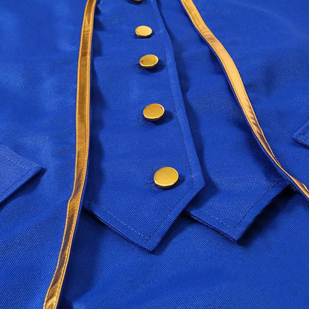 Viktorianische Steampunk Jacke für Herren Vintage Gothic Piraten Slim Fit Frack Wikinger Renaissance