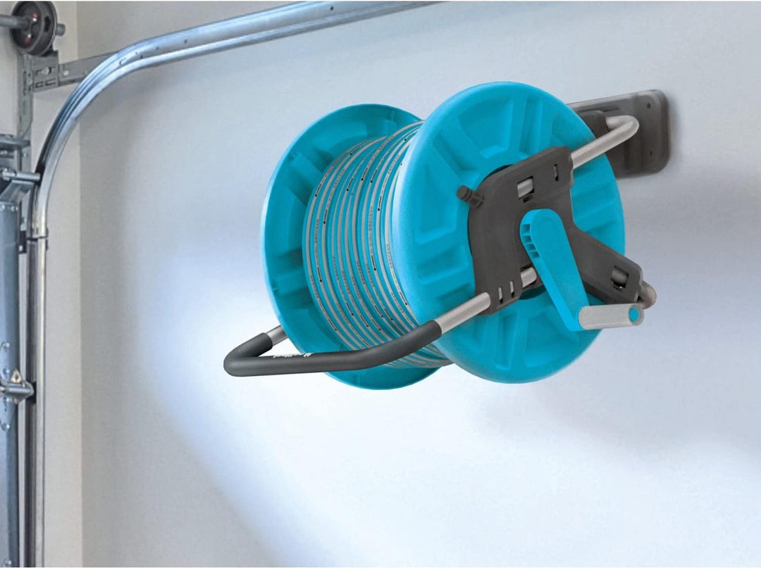 Cellfast ALUPLUS Gartenschlauchständer mit Wandhalterung Gummigriff Korrosionsbeständig Bequemer Tra