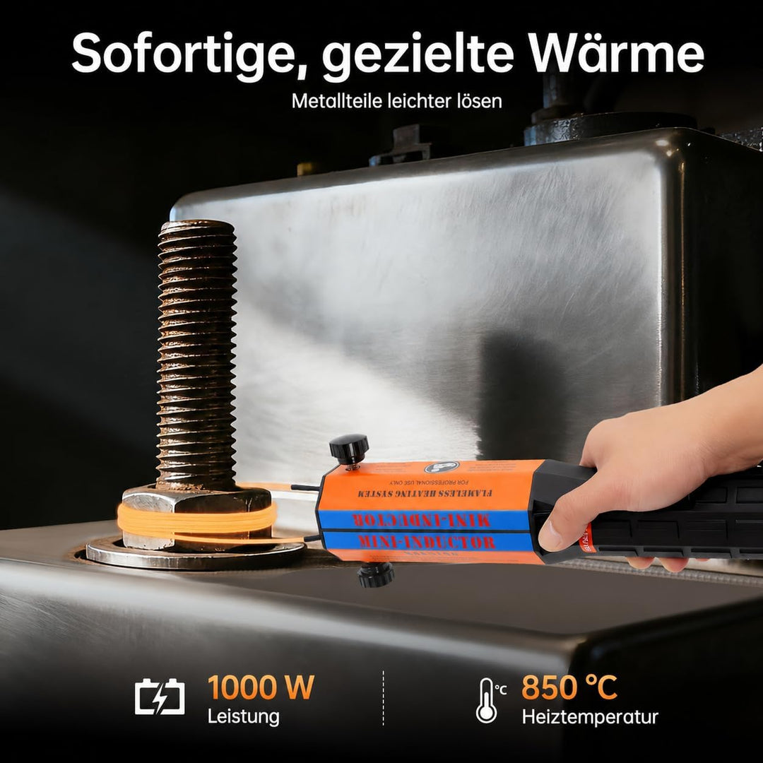 1000W induktionsheizung kfz, 800℃ Magnetische Induktionsheizgerät, induktionswärmer mit 10 Heizspule