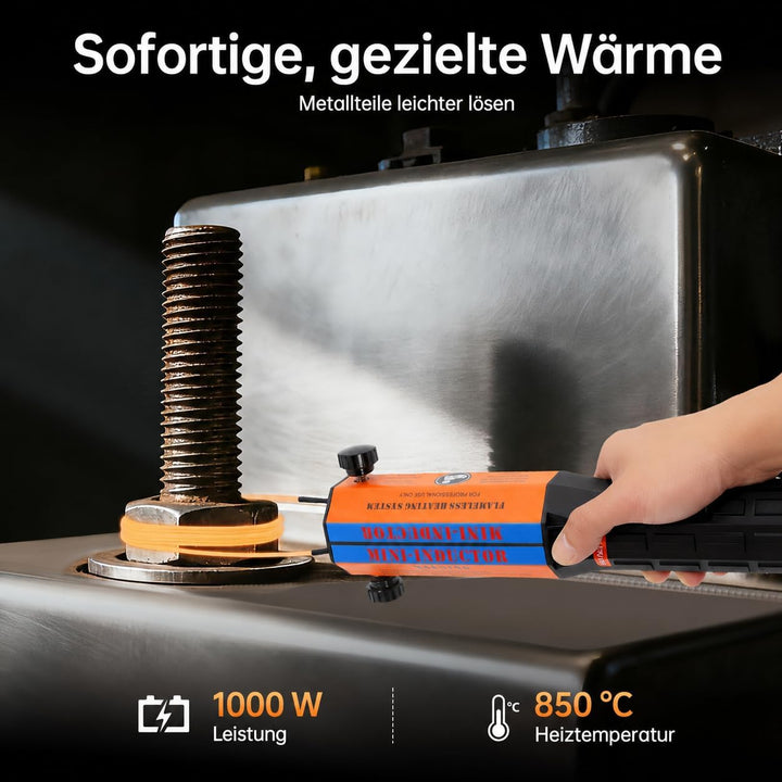 1000W induktionsheizung kfz, 800℃ Magnetische Induktionsheizgerät, induktionswärmer mit 10 Heizspule