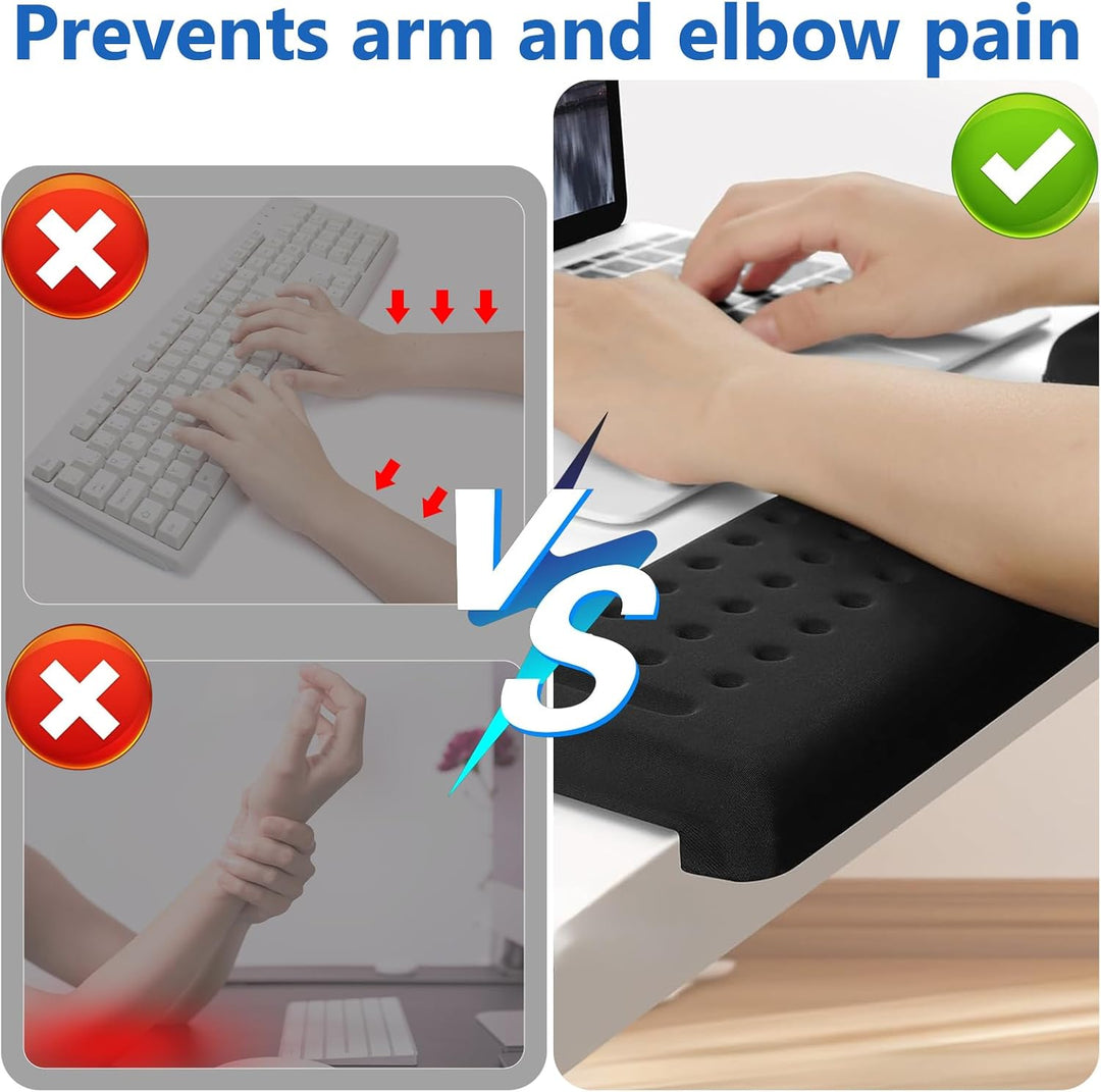 2er Set Memory-Schaum Handgelenkauflage & Ellbogenauflage, Ergonomische L-förmige Armauflage Abnehmb