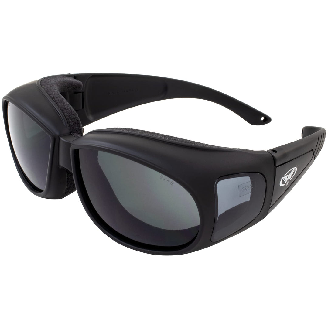 Global Vision austatter Motorrad Brille Black Frame/Smoke Lens, Black Frame/Smoke Lens