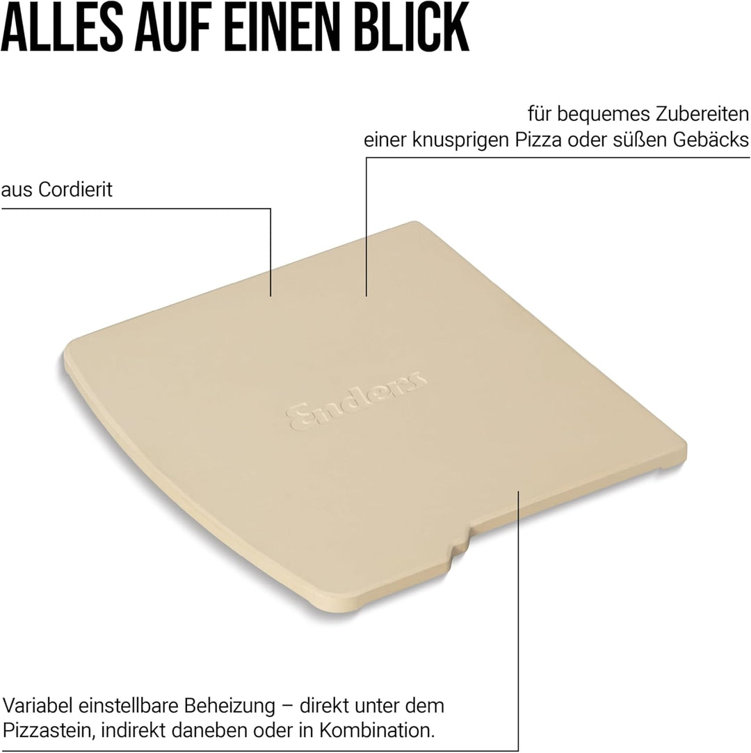 Enders® Pizzastein für Urban II/Explorer II #2073, beige, Ø 31,5 cm