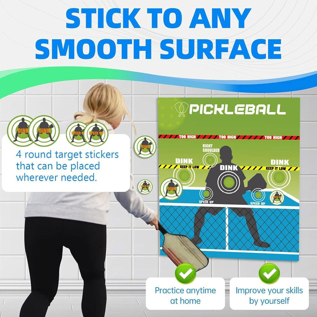 Pickleball Dink Trainer für Outdoor | Wandmontierter präziser Zieltrainer - Indoor Outdoor Trainings