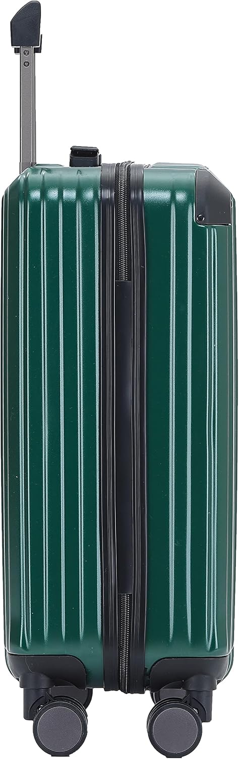 M816 TSA-Schloss Koffer Reisekoffer Trolley Hardschale Boardcase (Dunkelgreen, Kleiner Koffer), Dunk
