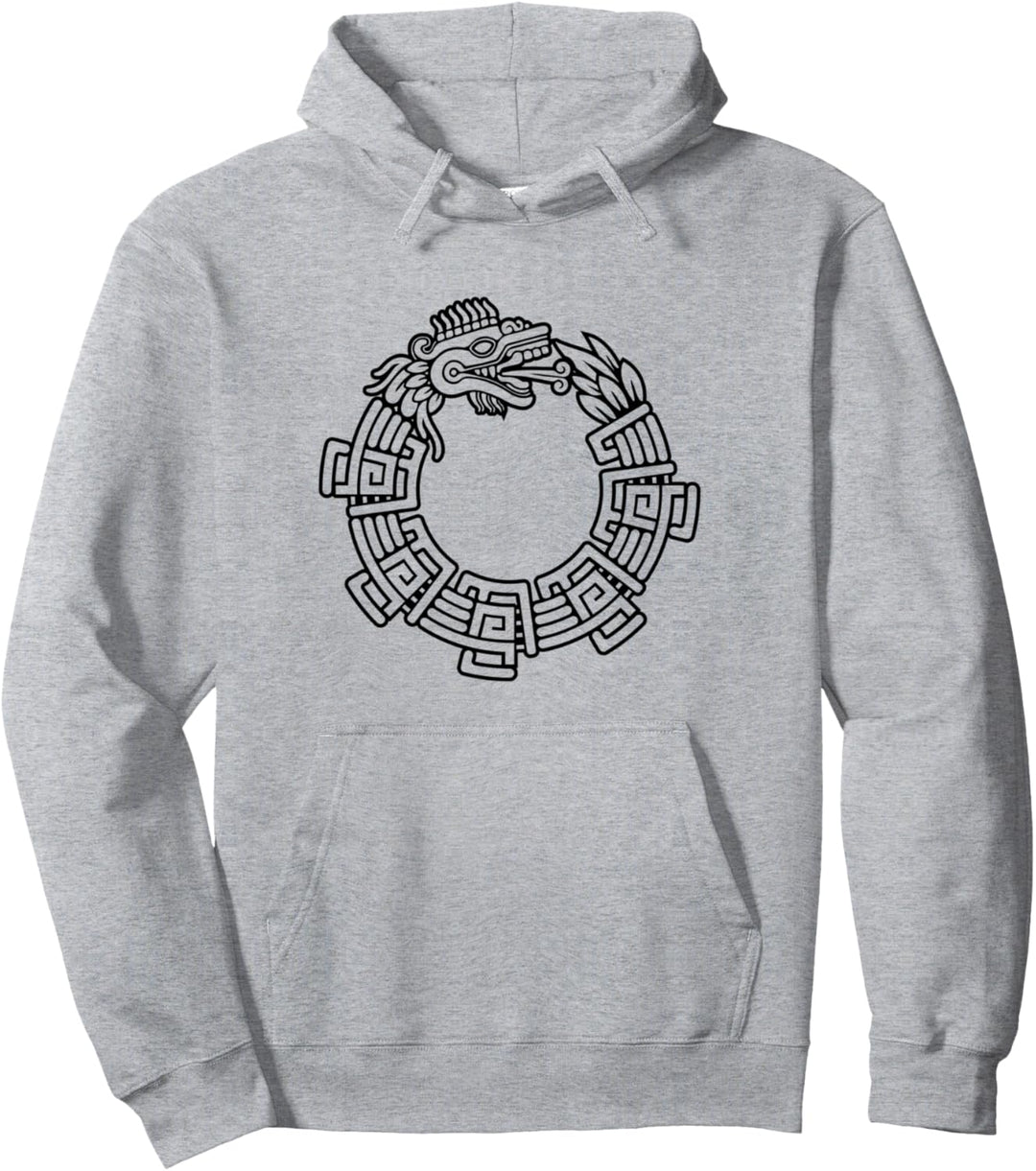 Quetzalcoatl Ouroboros Aztec Serpent Maya Inca Toltec Pullover Hoodie