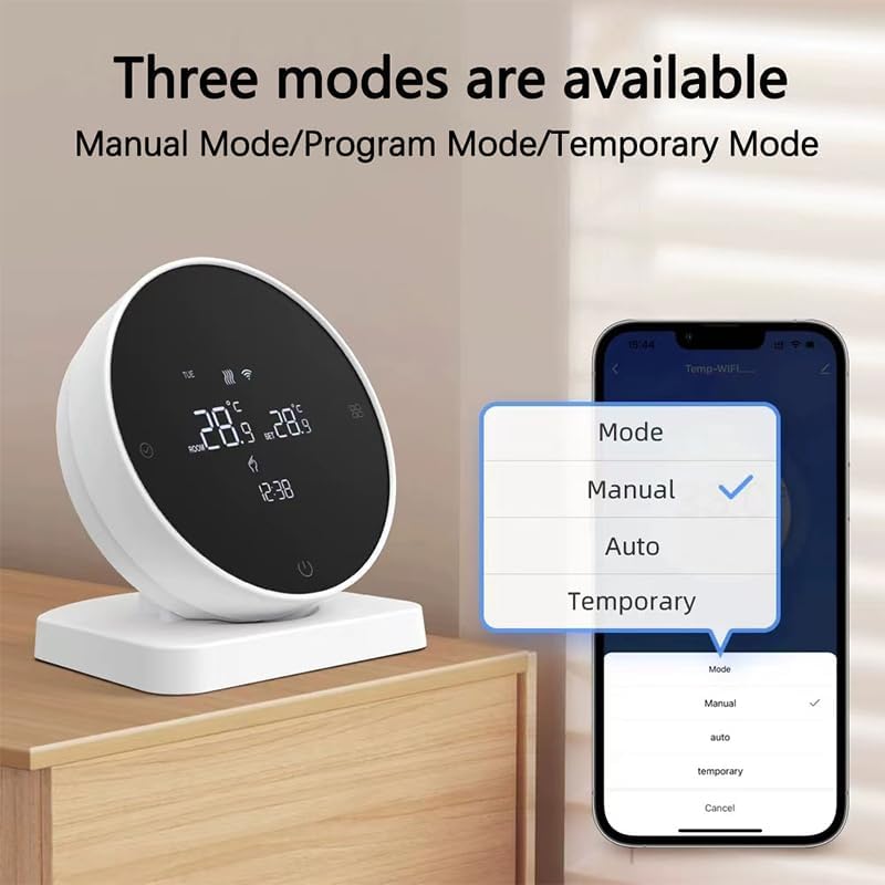 R7 Elektrischer Thermostat – WiFi Wireless LAN Innenthermostat, Programmierbarer Smart Thermostat mi