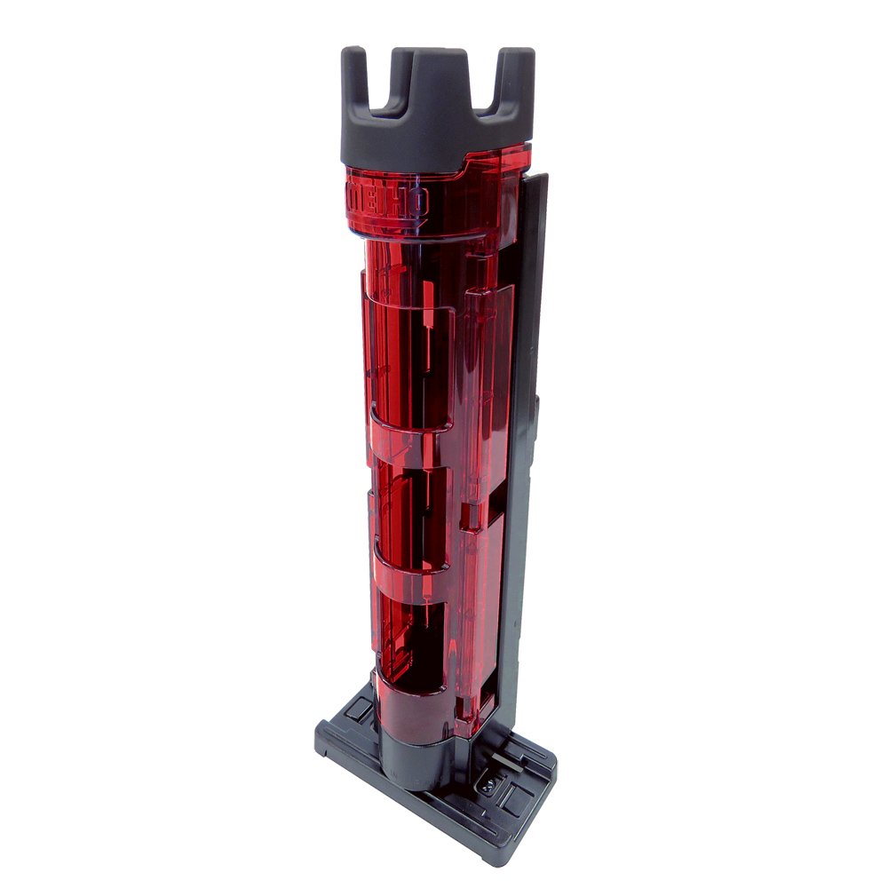 Meiho Rod Stand BM 250 red/Black 5x5,4 x 28 m - Rutenständer für Meiho Multifunktionsboxen, Rutenhal