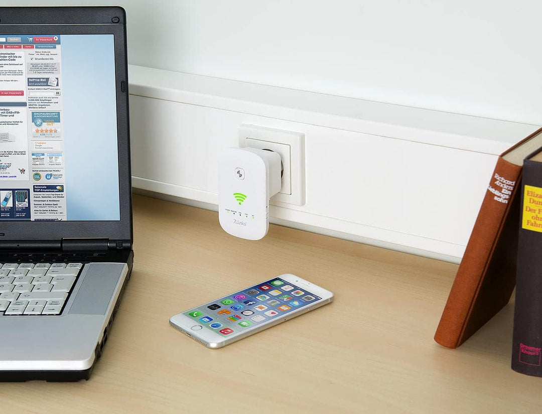 7links WLAN Verstärker: Dualband-WLAN-Repeater, Access Point & Router, 1.200 Mbit/s, WPS-Taste (WiFi