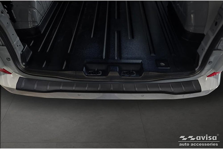 Avisa Matt-Schwarz Edelstahl Heckstossstangenschutz kompatibel mit Ford Transit Custom & Tourneo Cus