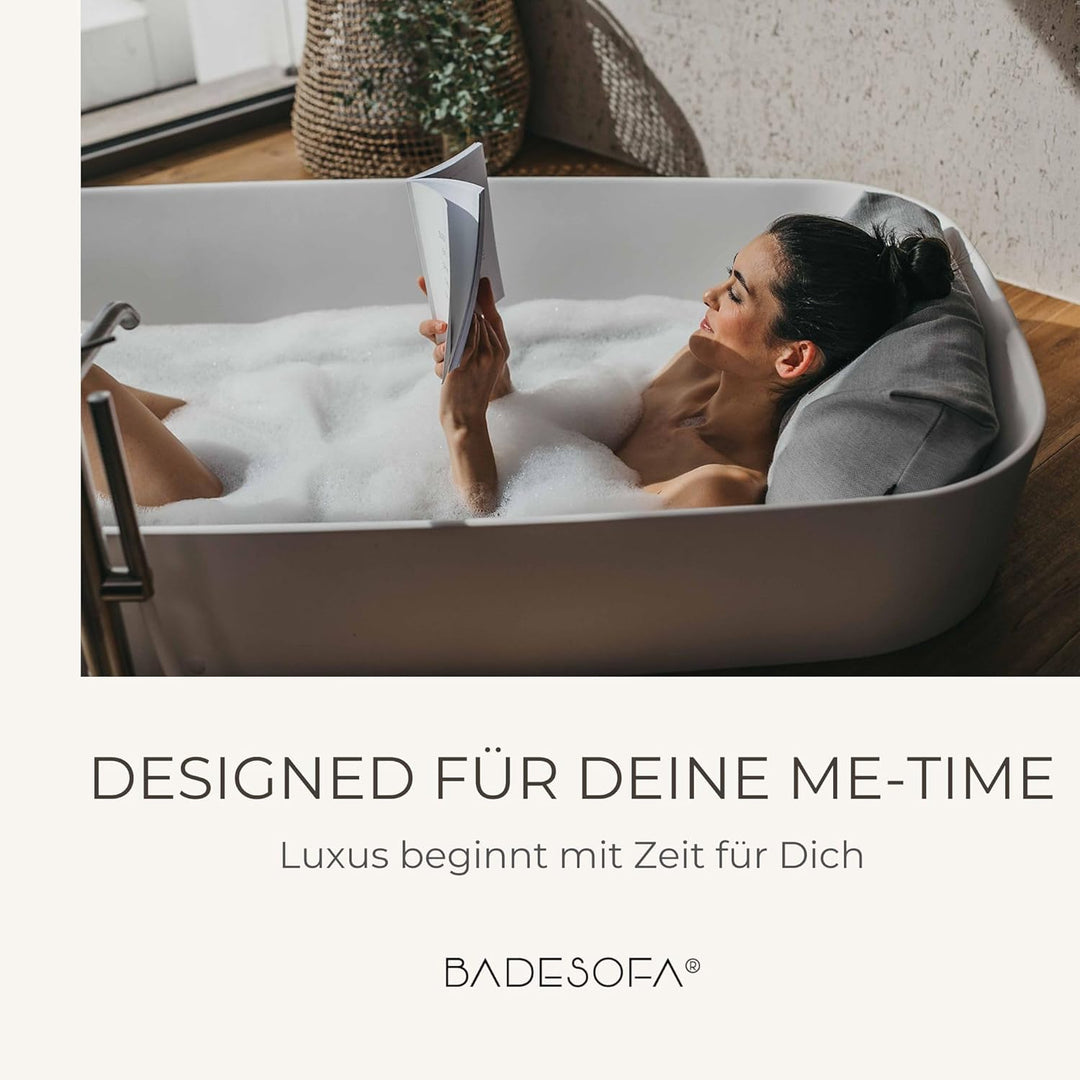 BADESOFA® Fusskissen | Premium-Qualität | Badewannen-Kissen für bequemes Baden | Made in EU | Badewa