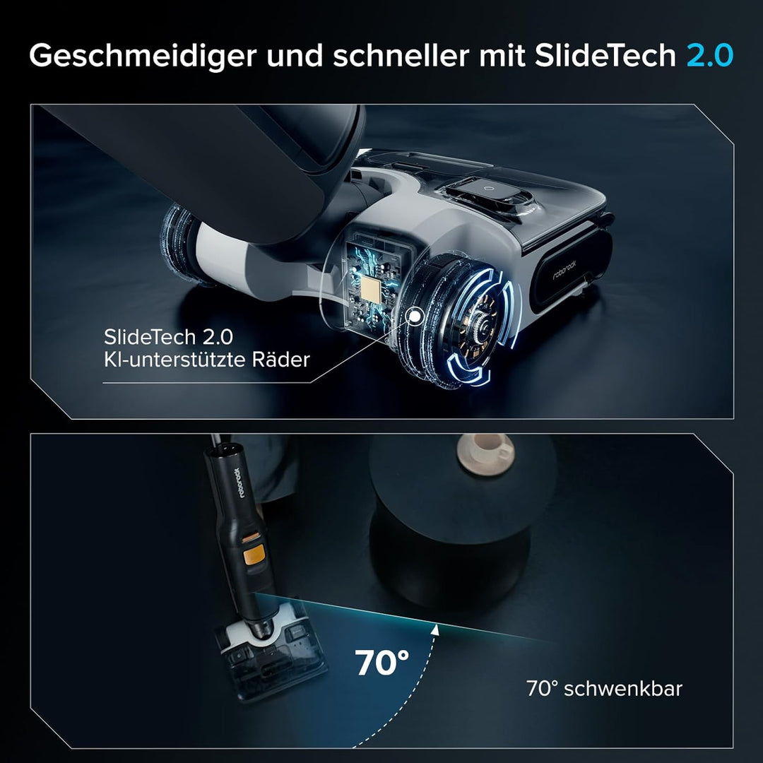 roborock F25 XT Nass Trockensauger, kabelloser Nass-Trocken-Sauger, 20.000 Pa Staubsauger mit Wischf