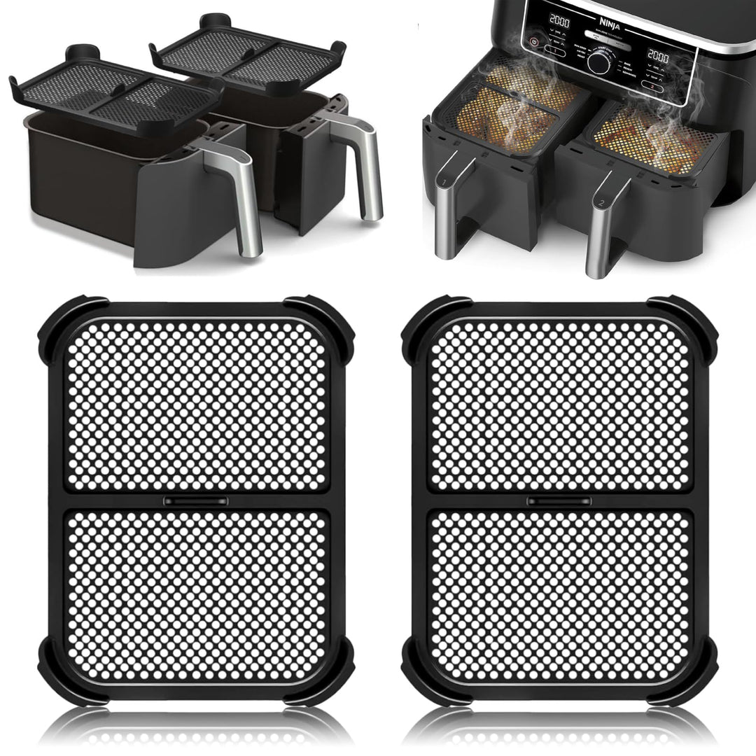 2 Stück Airfryer Fett Spritzschutz,Airfryer Silikon Spritzschutz,Spritzschutz für Ninja Heissluftfri