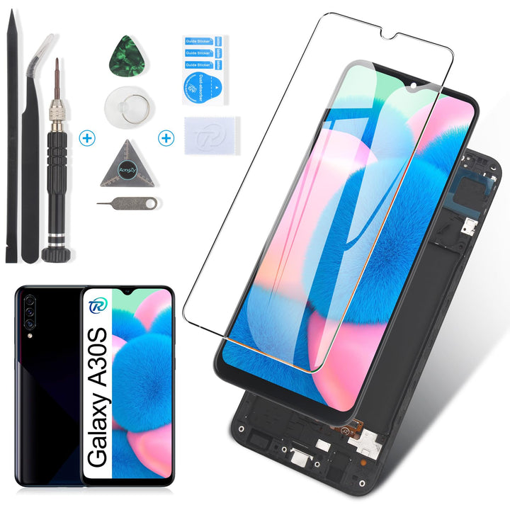 RongZy Ersatz Display Kompatibel für Samsung Galaxy A30S A307 Touchscreen Bildschirm Digitizer Glas