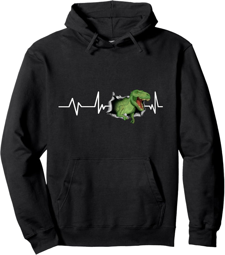 T-Rex Herzschlag Tyrannosaurus Rex T-Rex Geschenk T-Rex Pullover Hoodie