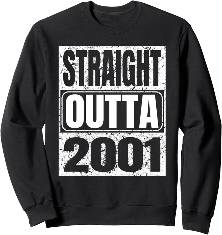 Straight Outta 2001 20th Birthday Vintage Gift 20 Years Old Sweatshirt