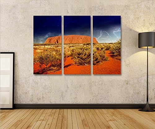 islandburner Bild Bilder auf Leinwand Ayers Rock V2 Australien 3p XXL Poster Leinwandbild Wandbild D