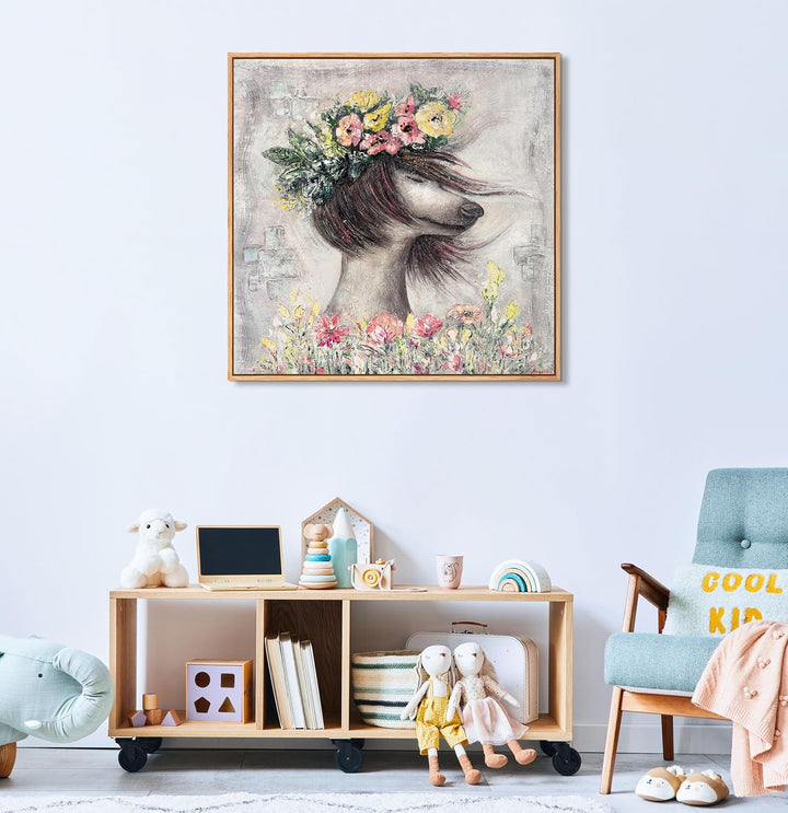 YS-Art XXL Abstrakt Acryl Gemälde auf Leinwand Leichtigkeit handgemalt Wandbilder Wohnzimmer Kinderz