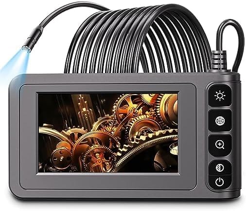 Endoskopkamera 20m, SKYBASIC Industrie-Endoskopmit 4,3-Zoll-Bildschirm Endoskopkamera mit 8 LED Lich