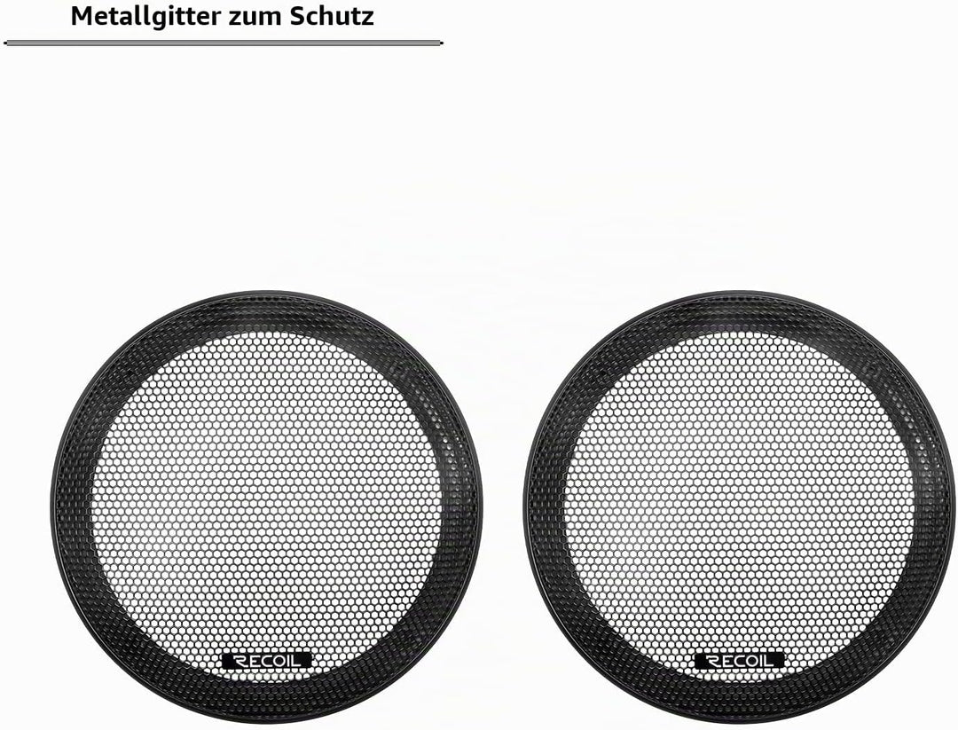 RECOIL MX65 Paar 6,5 Zoll （16,5 cm 2-Wege Pro Audio Mitteltöner Koaxiallautsprecher mit eingebauten