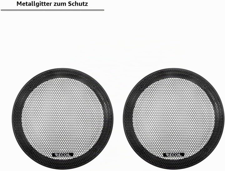 RECOIL MX65 Paar 6,5 Zoll （16,5 cm 2-Wege Pro Audio Mitteltöner Koaxiallautsprecher mit eingebauten