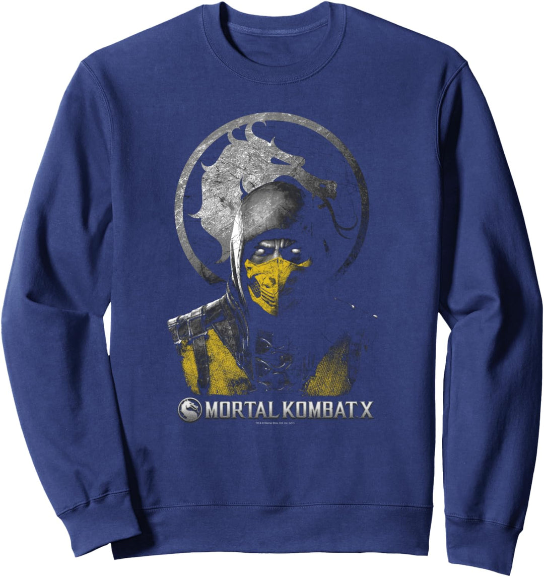 Mortal Kombat X Scorpion Bust Sweatshirt