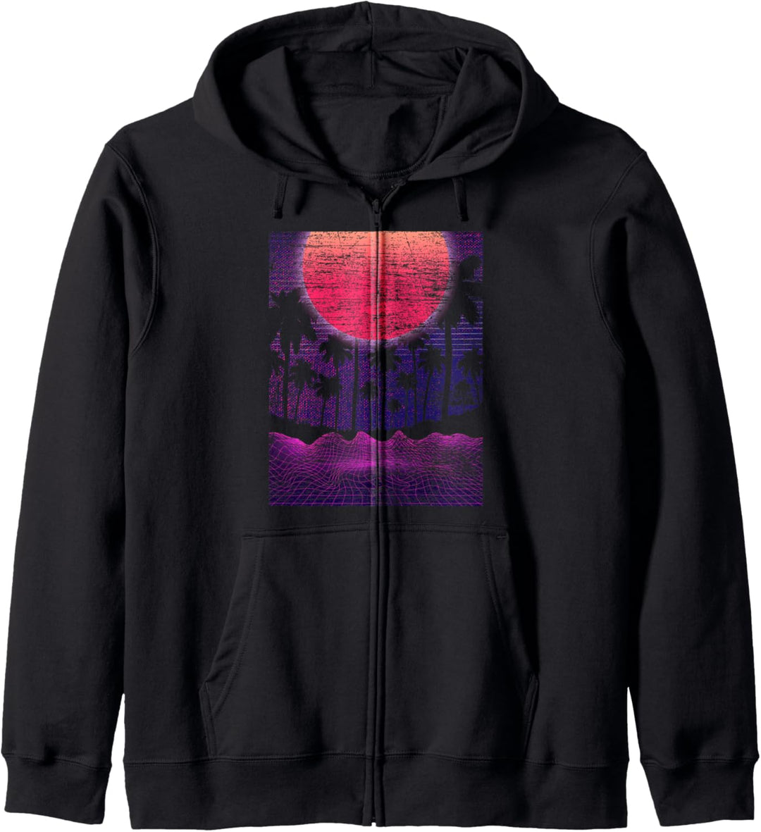 Sommerurlaub Aesthetic 1980er Sommer Tropen Vaporwave Kapuzenjacke