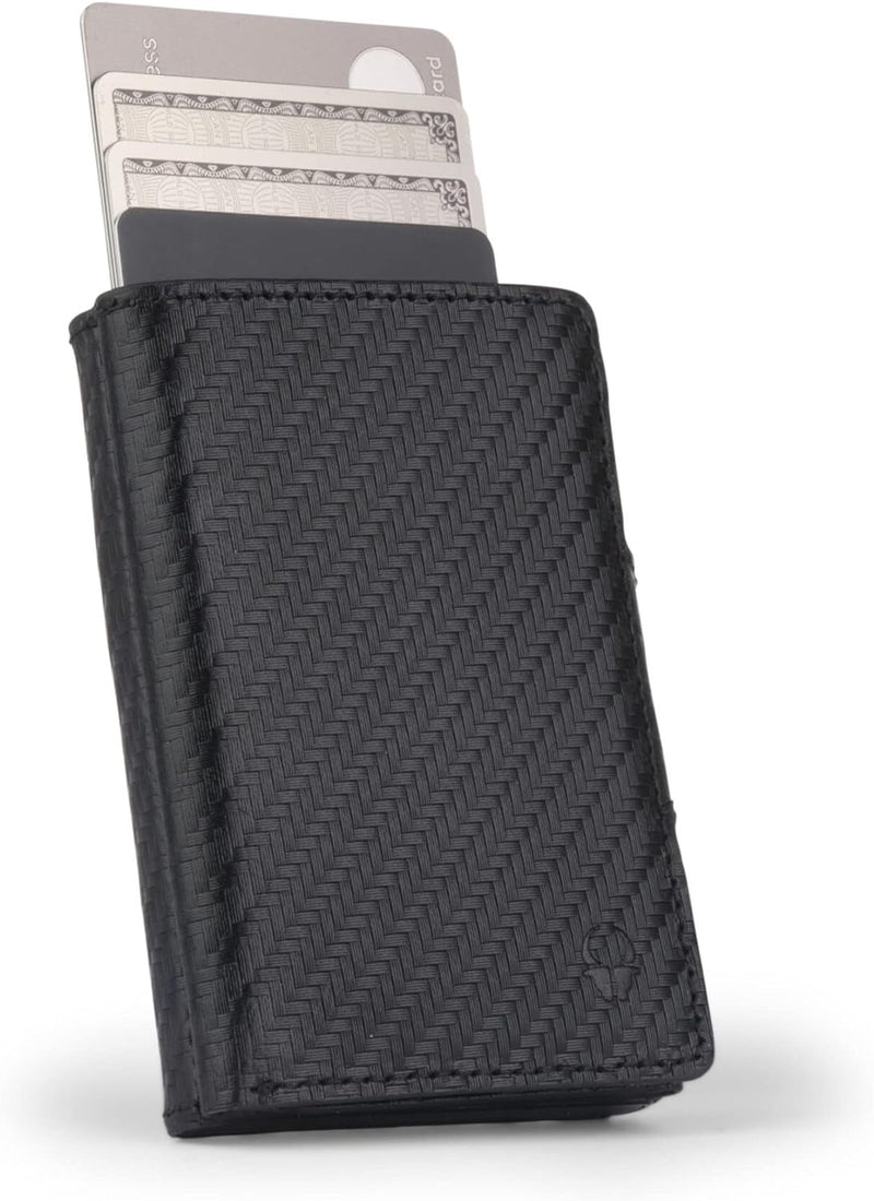 DONBOLSO Wallet Flip I Slim Wallet mit Flipcase I Leder Geldbeutel mit RFID Schutz I Schmale Geldbör