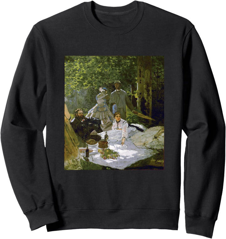 Monets Mittagessen auf dem Rasen Sweatshirt