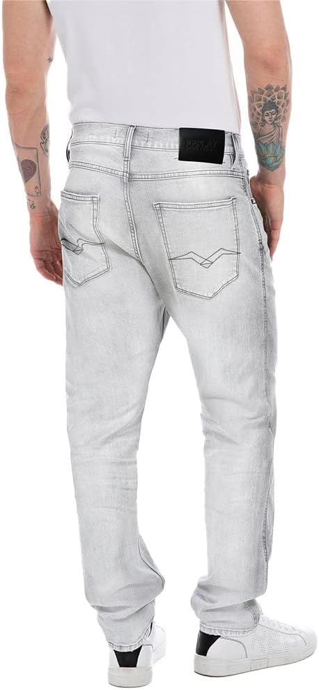 Replay Herren Sandot Jeans 34W / 30L 095 Light Grey, 34W / 30L 095 Light Grey