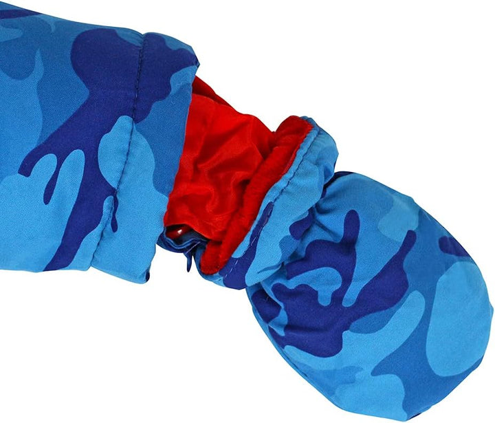 Baby Winter Overall Mit Kapuze Jungen Schneeanzüge mit Handschuhen und Füsslinge Warm Kleidungsset 6