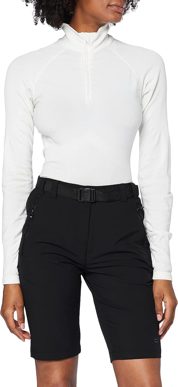 CMP Damen Bermudashorts Stretch-Bermudashorts für Damen 40 Schwarz, 40 Schwarz