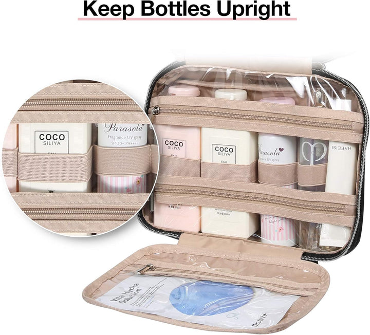 Kulturtasche Damen, BAGMART Kulturtasche Reise zum Aufhängen Kulturbeutel Damen für Makeup (Gross sc