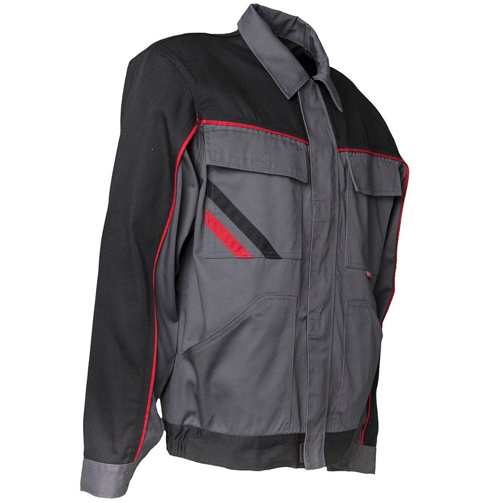 Planam Highline Herren Bundjacke schiefer schwarz rot Modell 2312 Grösse 62 Schiefer/Schwarz/Rot 62,