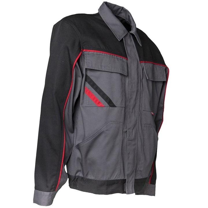 Planam Highline Herren Bundjacke schiefer schwarz rot Modell 2312 Grösse 62 Schiefer/Schwarz/Rot 62,