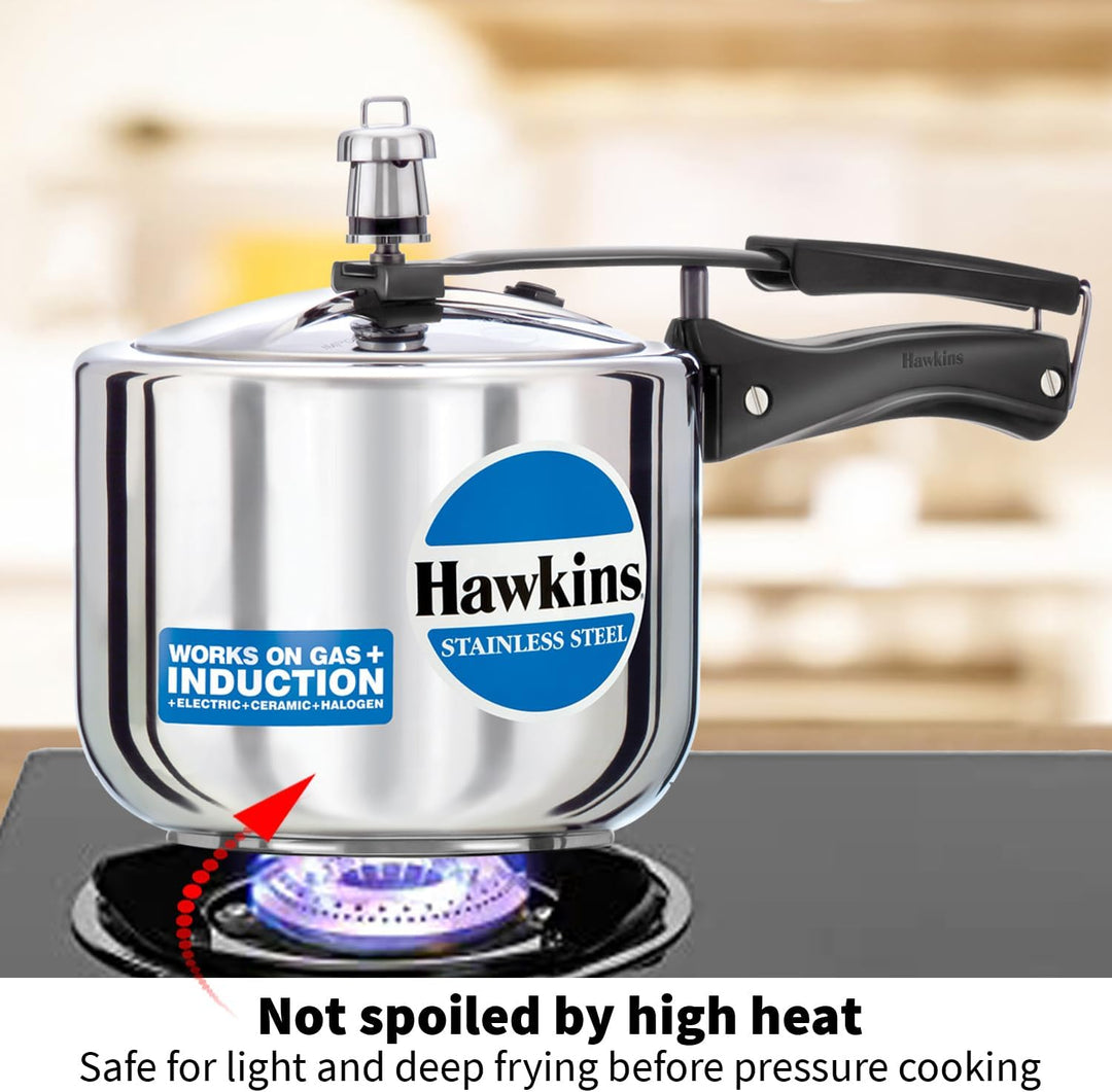Hawkins Modell B 3 33 Hartschalenhülle L Hoch Edelstahl Schnellkochtopf, klein, silber