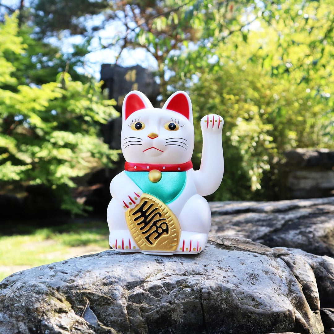 Freak Scene Glückskatze - Maneki-Neko - Winkekatze - 15 cm - weiss