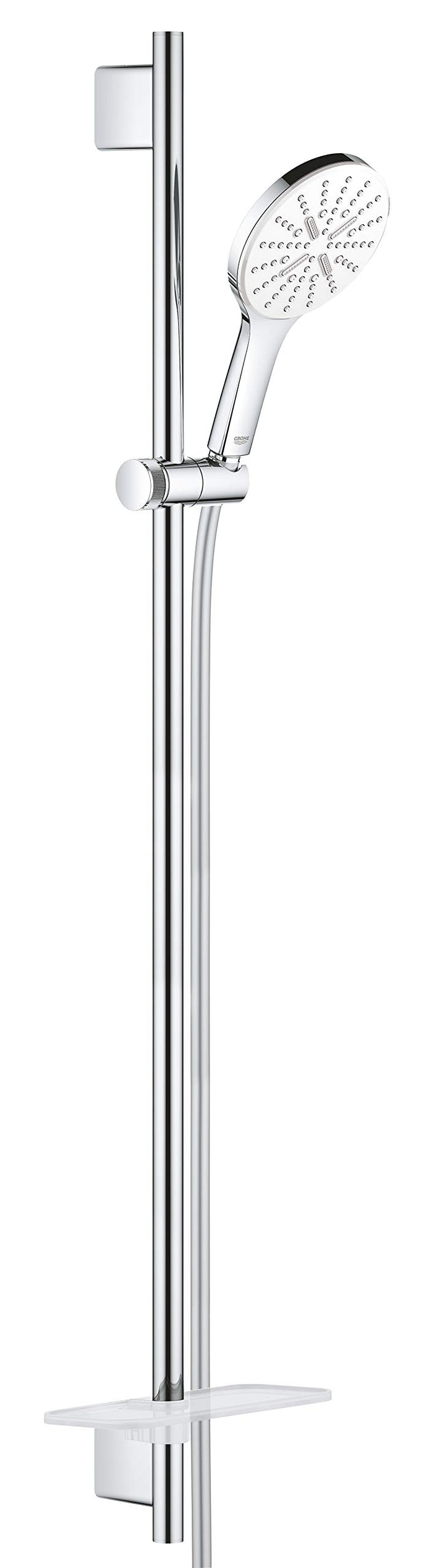 GROHE Rainshower 130 SmartActive | Brausestangenset 3 Strahlarten | Moon White | 26578LS0 Brausestan
