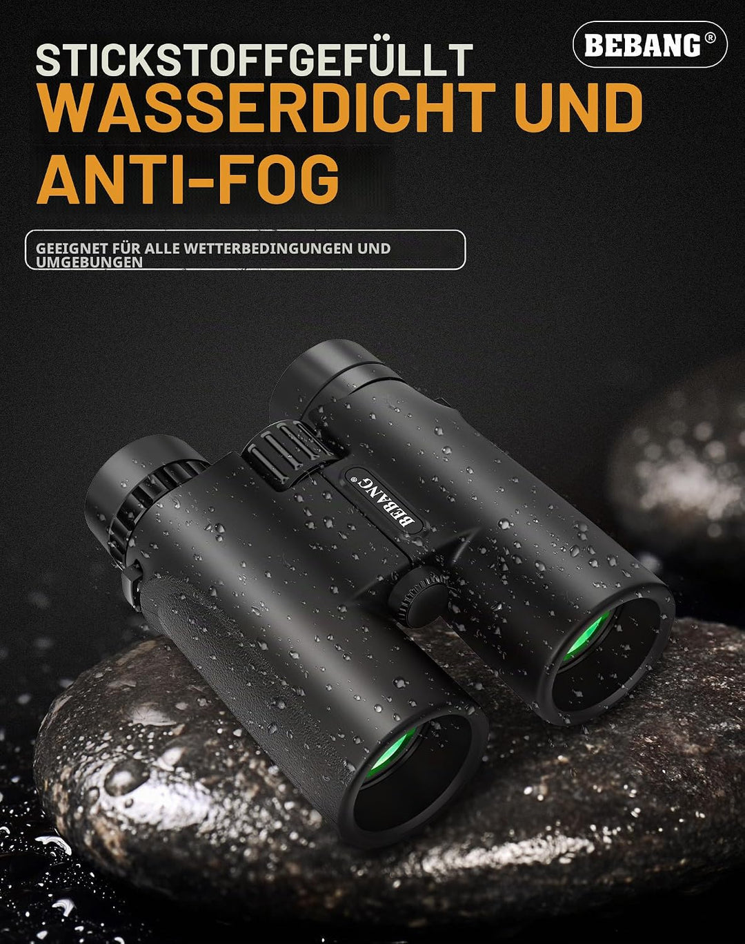 Fernglas Testsieger 10x42, Hochleistungs Vergrösserung Ferngläser, helle und klare Sichtbereich, für