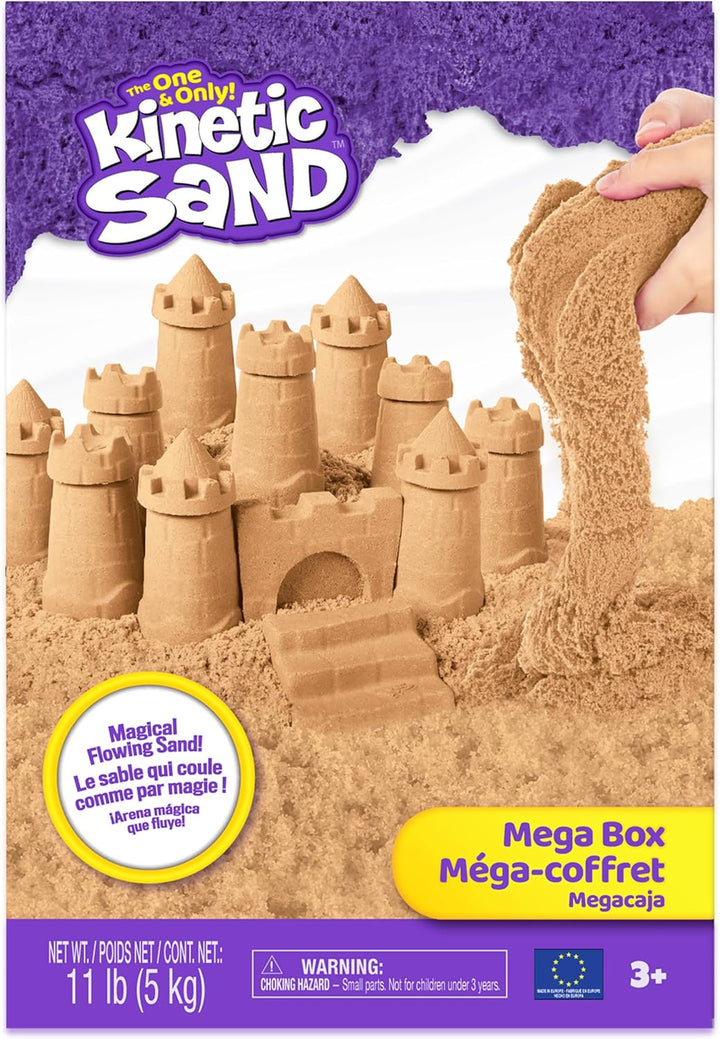 Kinetic Sand 5 kg - Original magischer kinetischer Sand aus Schweden, naturbraun, bekannt aus Kinder