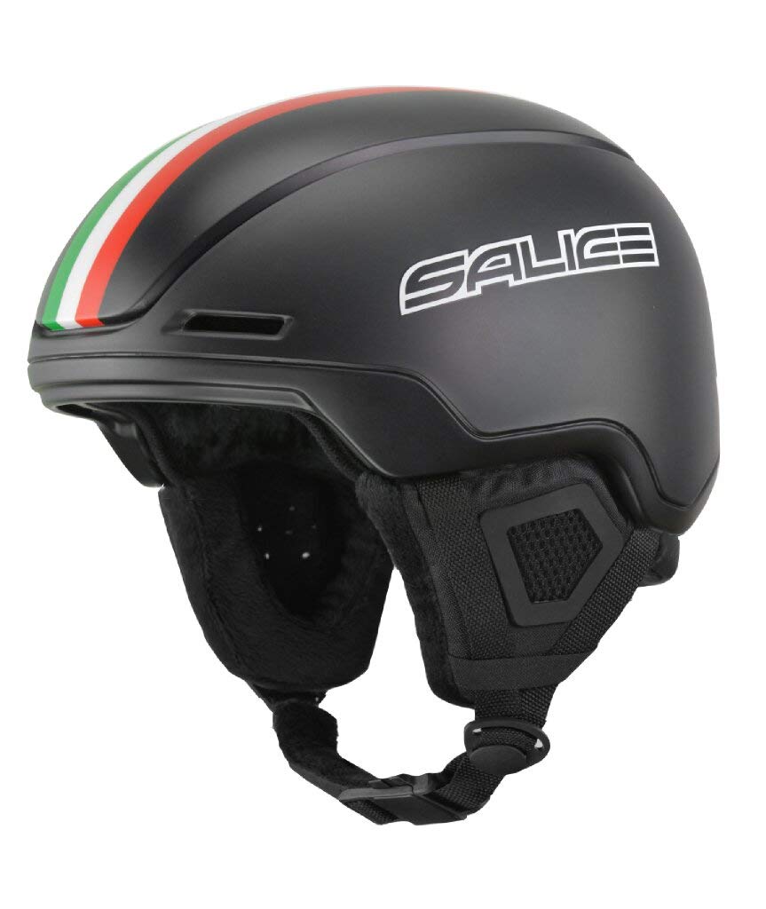 SALICE Skihelm mit Rolle TG. 56-61 Schwarz Italia Unisex Erwachsene
